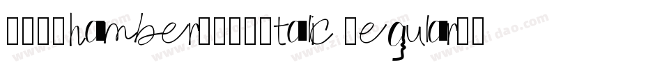 WTFChamberW01-Italic Regular字体转换